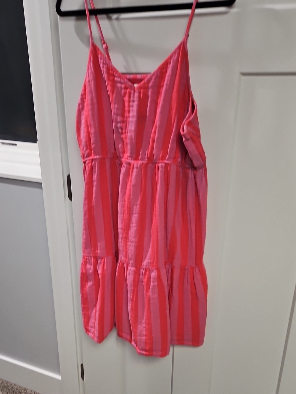 SO Pink Striped Mini Dress